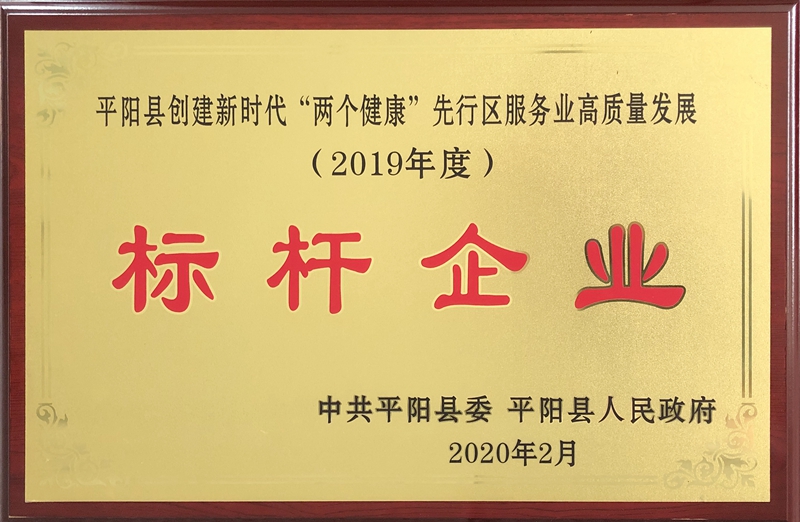 2019年度標(biāo)桿企業(yè)