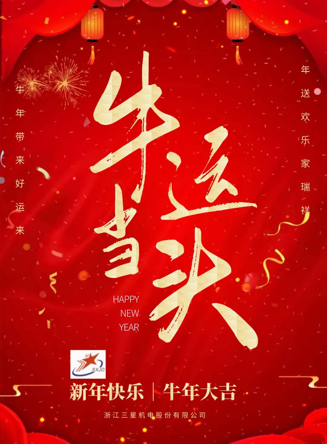 新春快乐 牛年大吉 牛运当头！