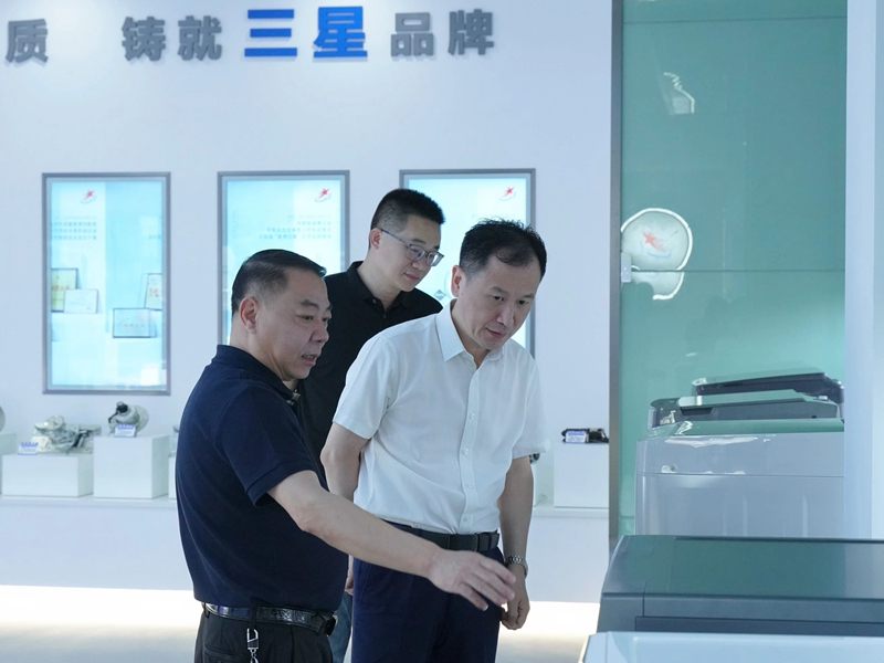 主动问需解难题，精准服务促发展——县经信局局长苏立坤一行莅临三星机电