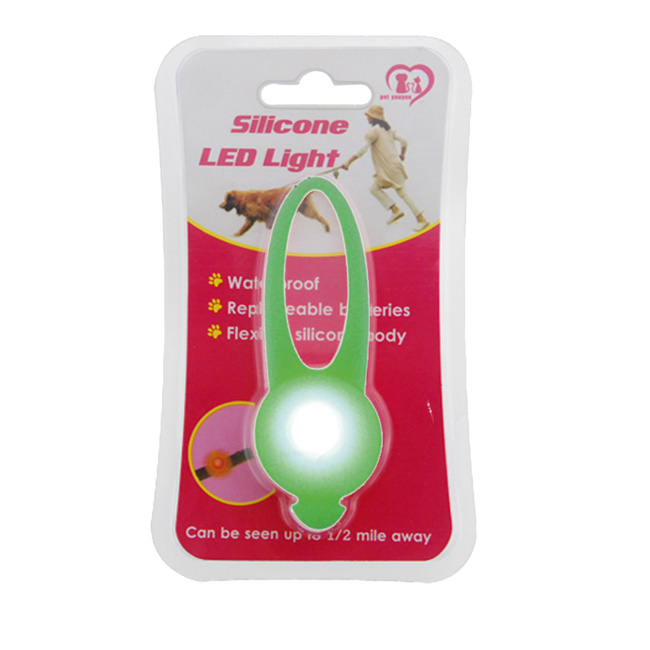 LED硅胶安全闪灯-吸塑装