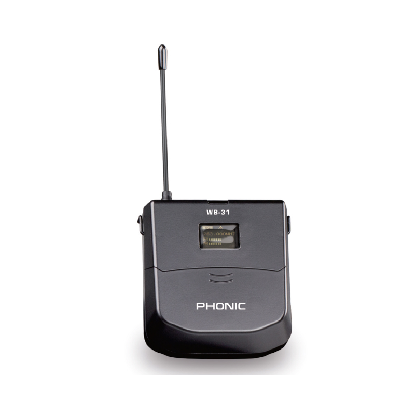 WB一31  宽带腰包式发射机