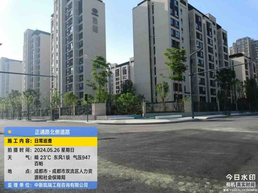 正通路北侧地块配套道路