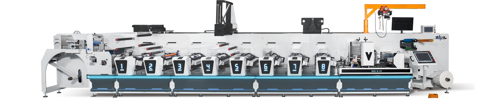 RS-F370-8  Flexo printing machine technical parameters