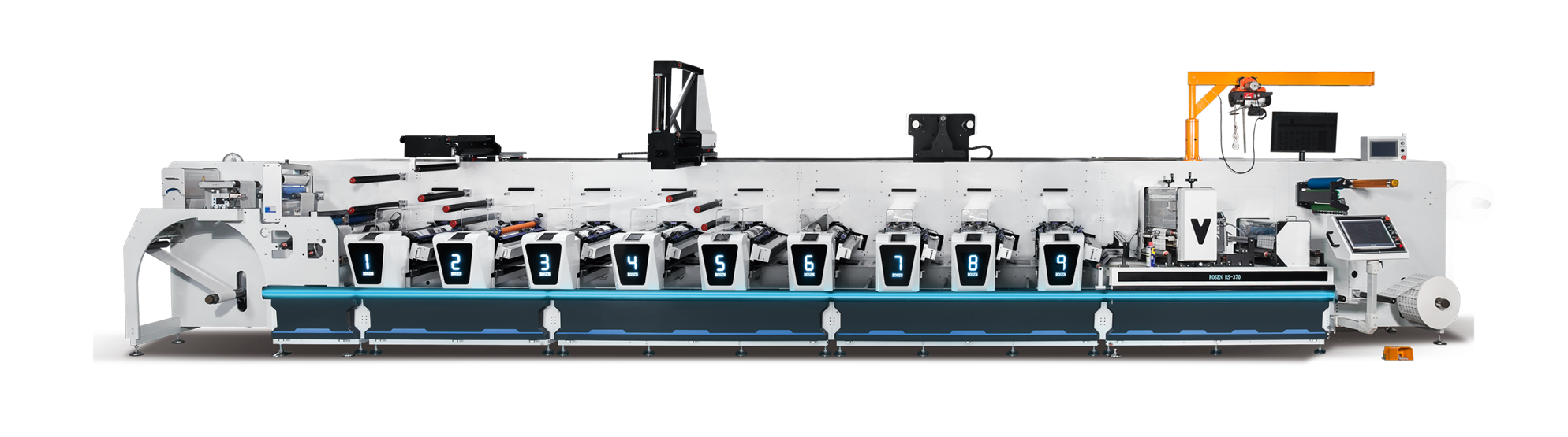 RS-F-9  Flexo printing machine technical parameters