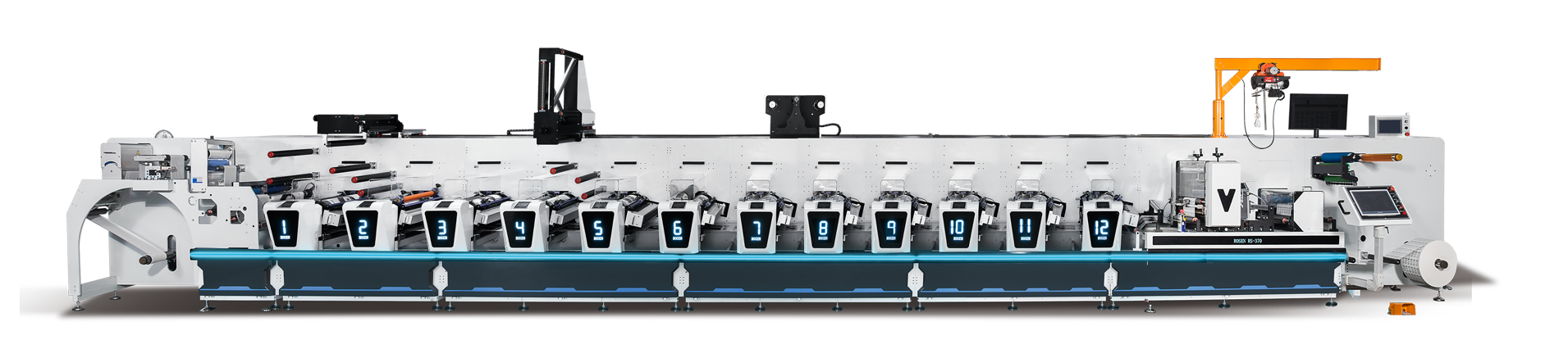 RS-F-12  Flexo printing machine technical parameters
