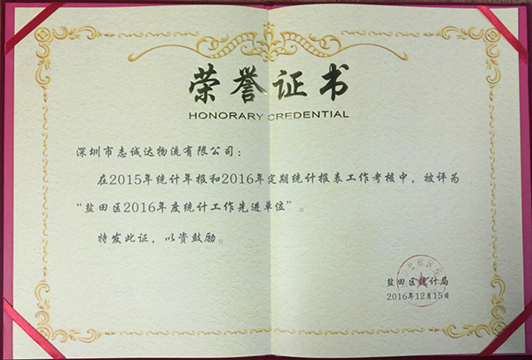 2016先進單位企業(yè)