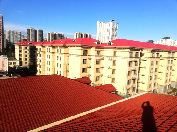 北京兆丰园文化站-彩色蛭石钢瓦屋面项目