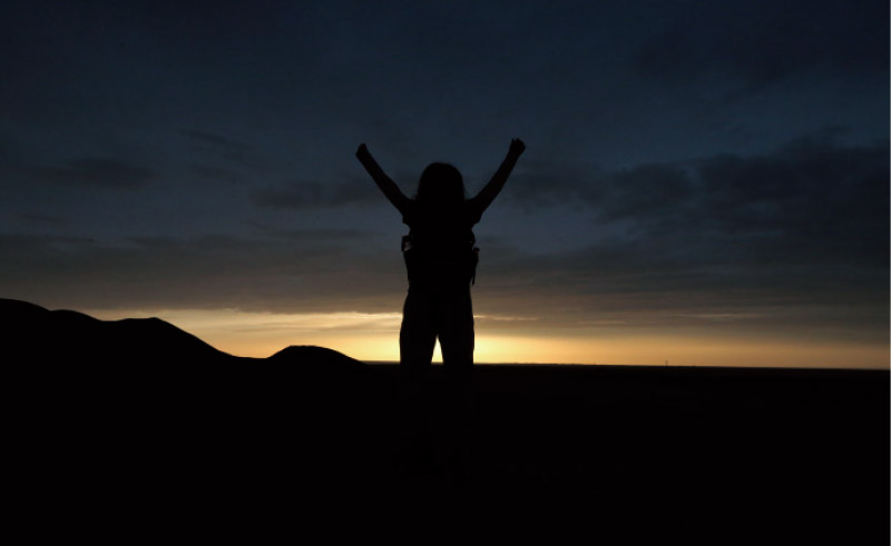 横穿中国戈壁欢呼