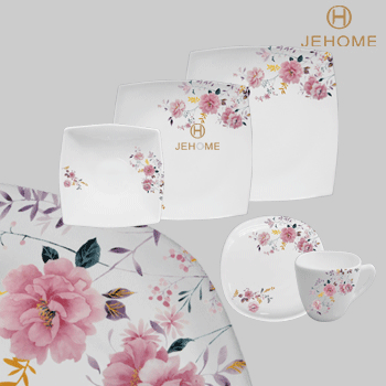 JEC0132 Hard Square  Dinner set
