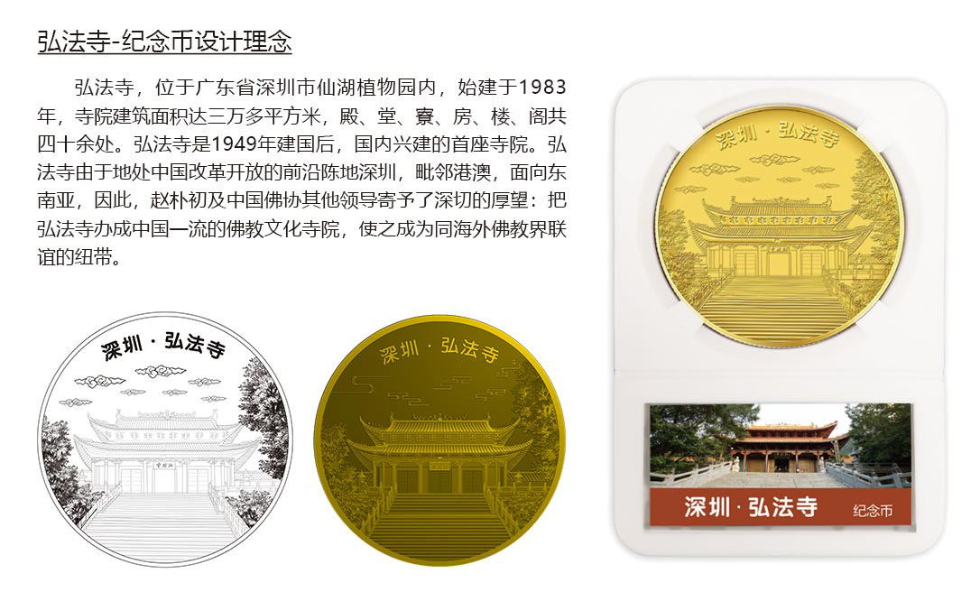 产品：寺庙系列纪念币
