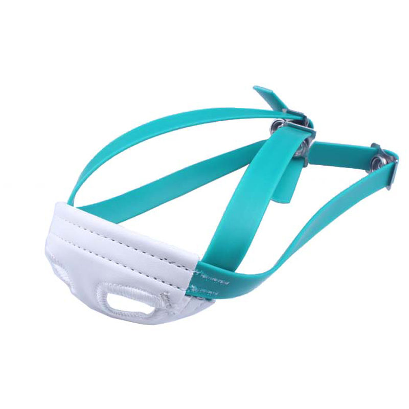 青蓝色耐磨橄榄球PVC包胶织带下颚带