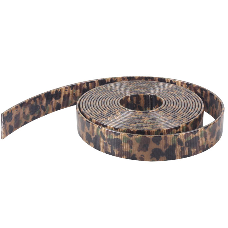 透明TPU迷彩织带，耐寒包胶织带