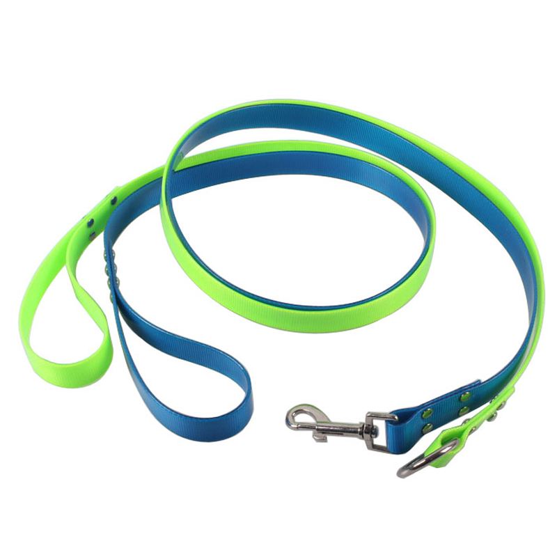 耐咬防臭荧光色TPU包胶牵引绳