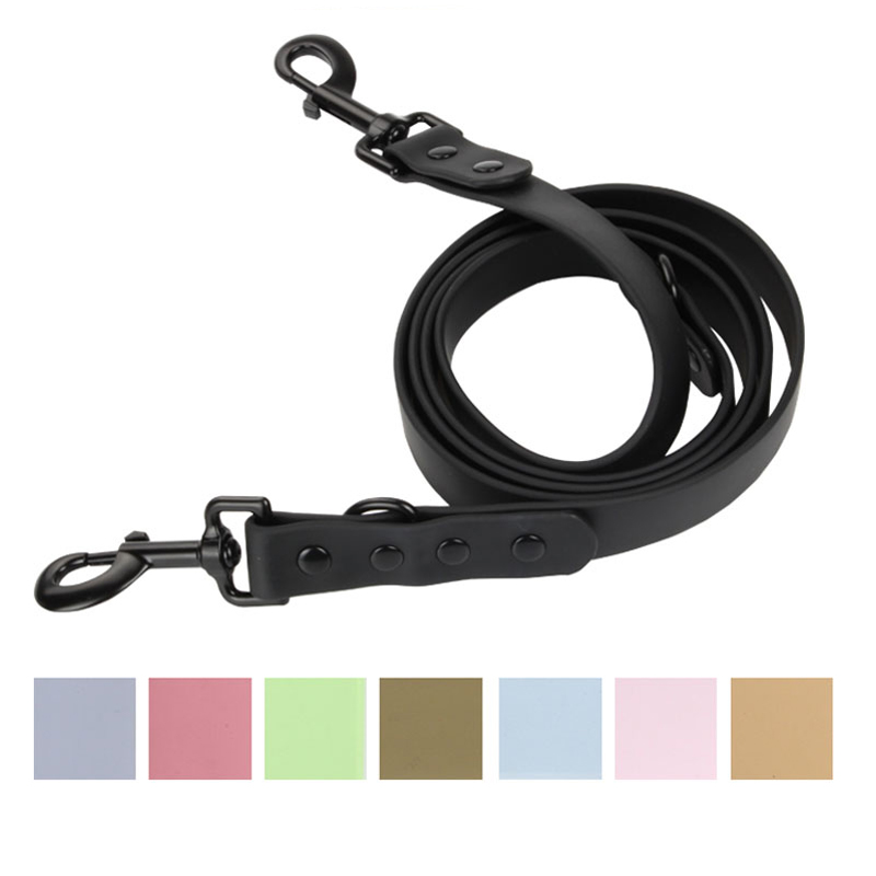 防水PVC包胶材质训狗牵引绳训狗项圈