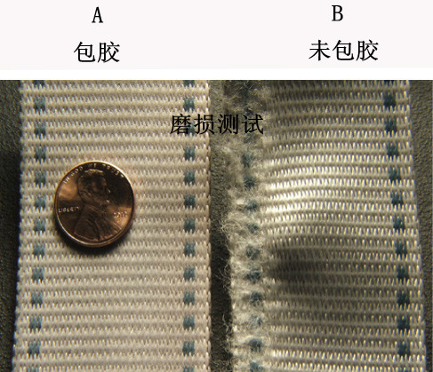 包胶织带磨损测试