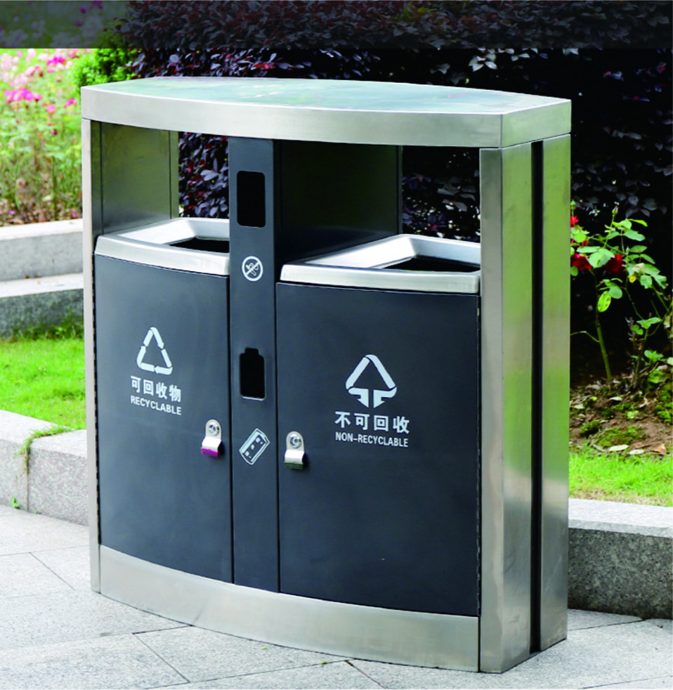 HD08-18  不锈钢果皮箱