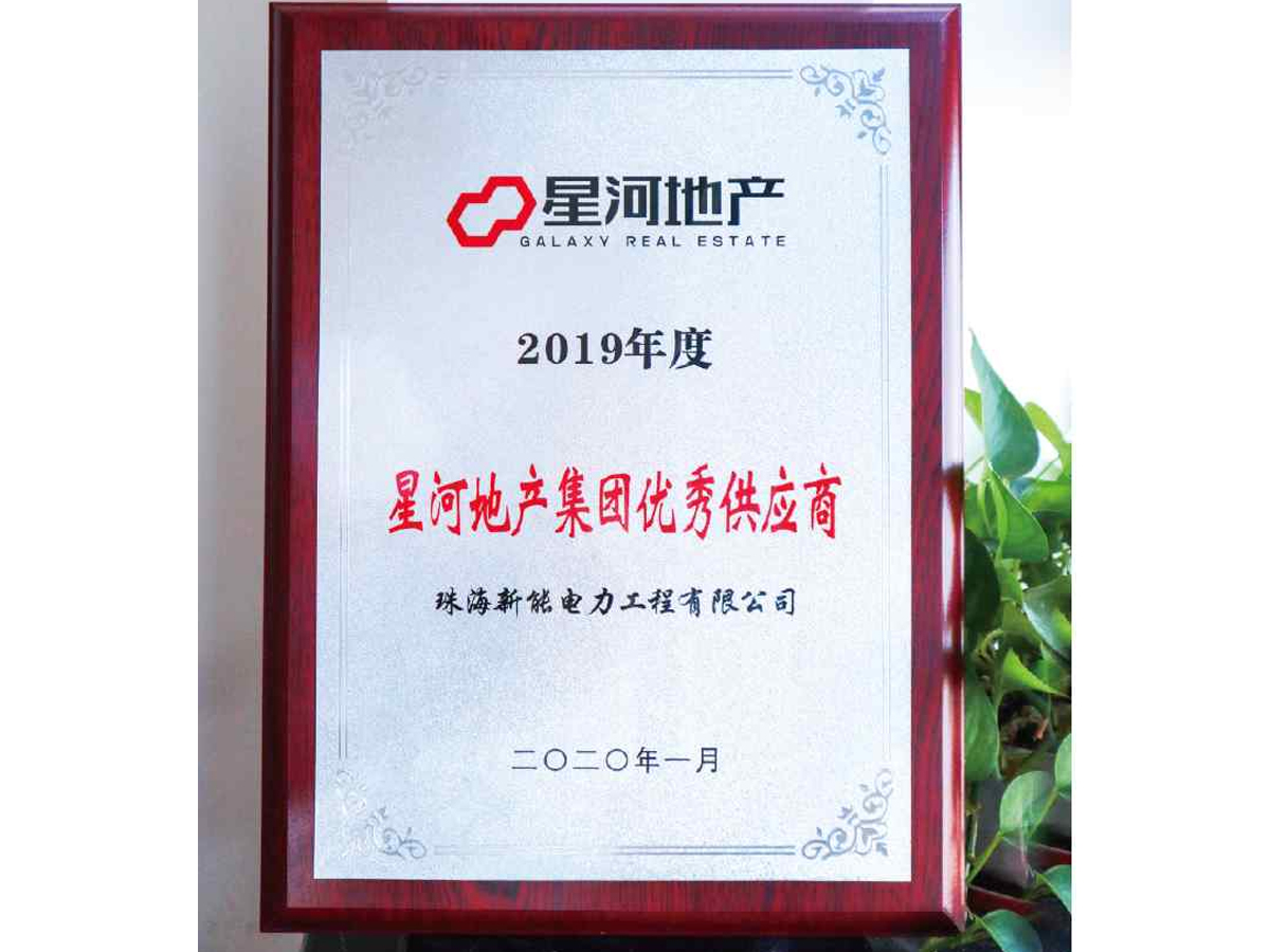 2019年度優秀供應商-星河地產集團