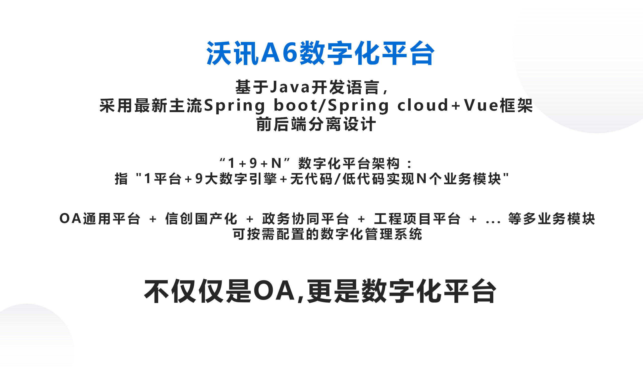 沃讯A6-OA办公系统有哪些特色功能？