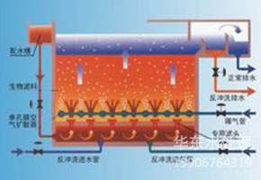 BAF生物滤池曝气器工艺图