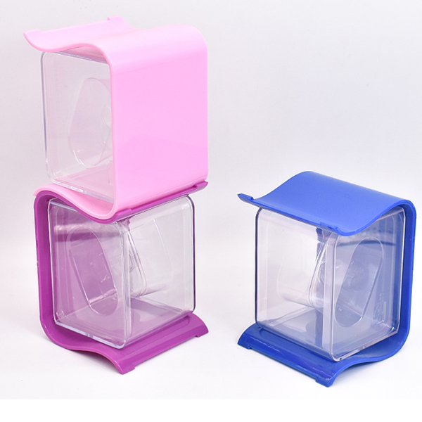 Stackable plastic watch box
