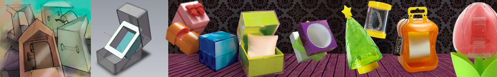 creative plastic watch packaging 