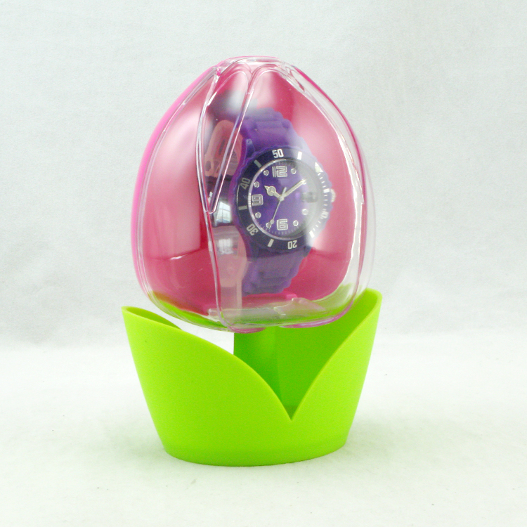 Flower shape watch box