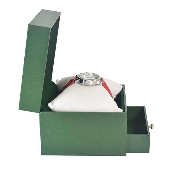 Green double layer drawer box