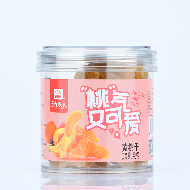 三個農夫 黃桃干200g/罐*1