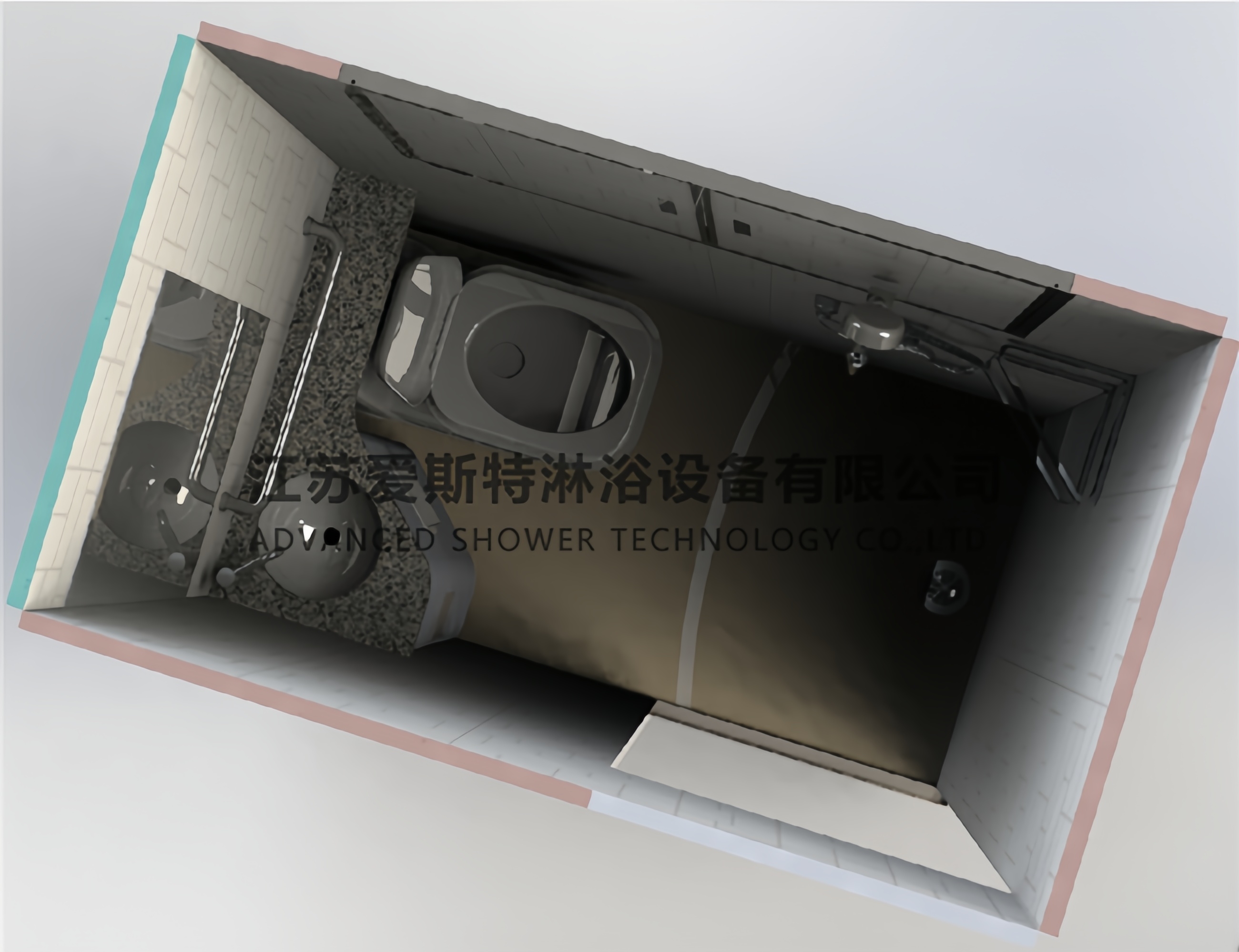 AST-SMC0814集成卫浴房车专用装配式整体浴室