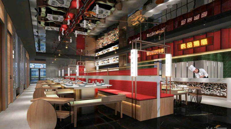 辣之舞火鍋店裝飾展示