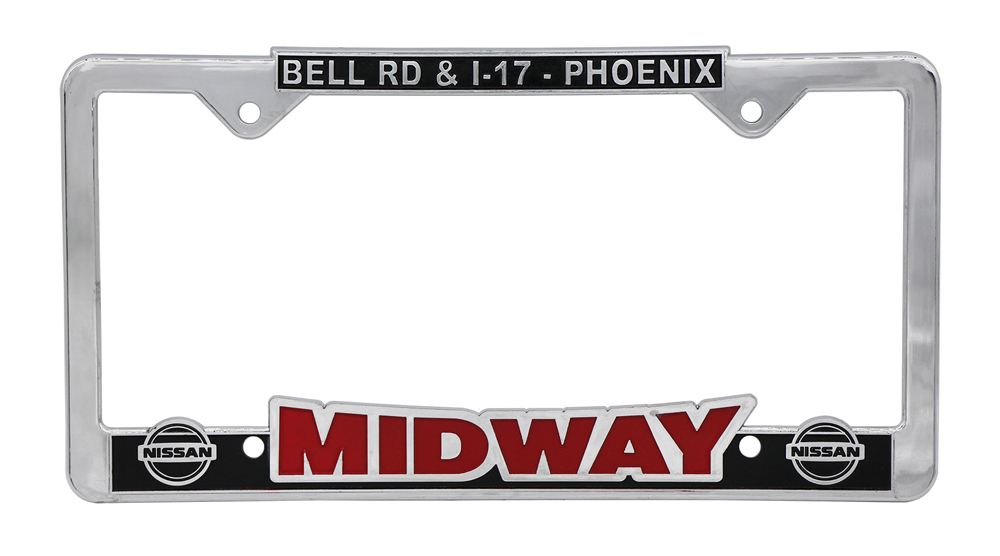 Raised Copy Chrome Plastic Frame(33TA)