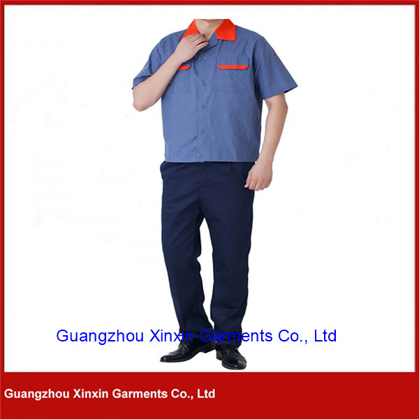 Custom Made Cotton Polyester High Quality Work Clothes (W191)