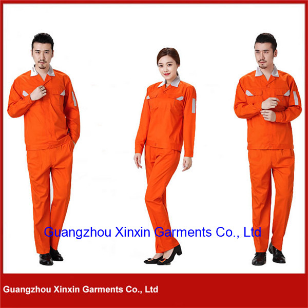 2017 Factory Custom Orange Cotton Polyester Working Wear(W24)