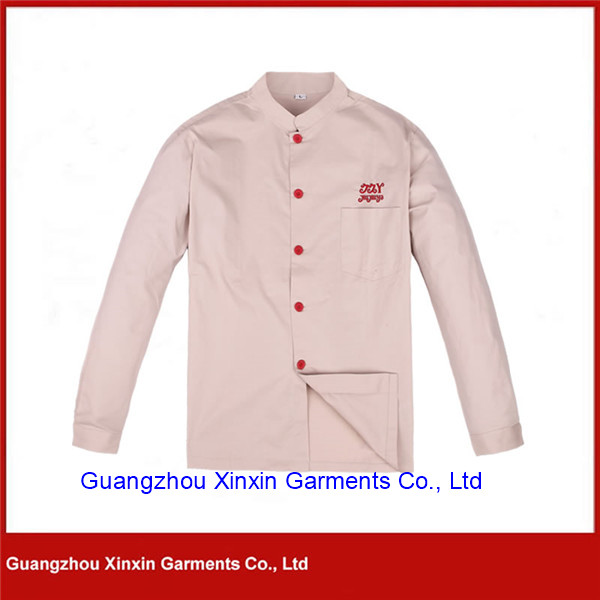 Custom Made Cheap Chef Workwear Uniform Clothes for Working Garments (W283)