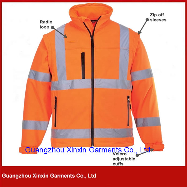 Custom Made Reflective 3m Polyester Male Polyester Windbreaker (W854)