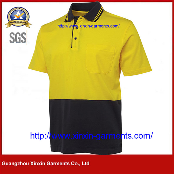 Customized 100% polyester T-shirt short sleeve Polo T-shirt embroidered logo​ W2363