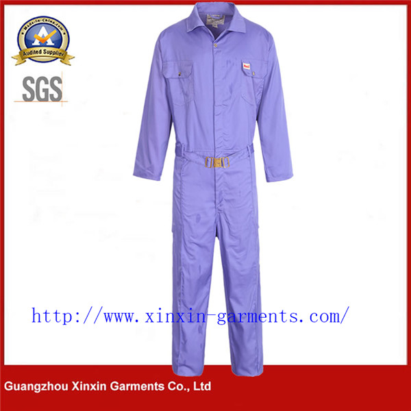 100% Polyester High Quality Cheap Dubai Safety Coverall Workwear (BLUE) (W908)