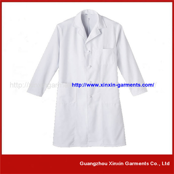 2017 New Deign Doctor Gown, White Long Sleeve Lab Coat (H4)