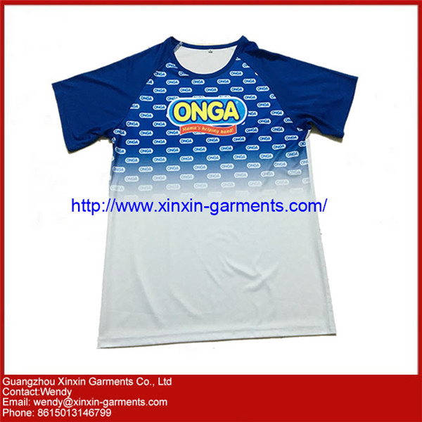 2017 New Design Sublimation Printed Sport O Neck T Shirts for Promotion (R99)