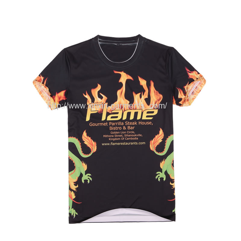 China Manufacturing Custom Design Sublimation Printing Men's T Shirt R209