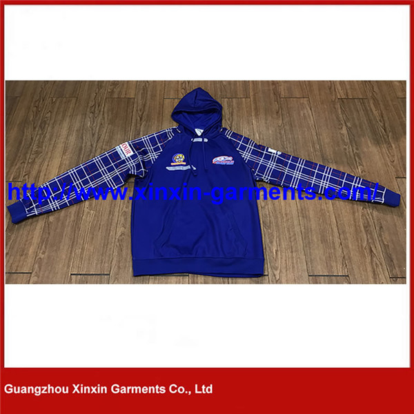 2018 Custom Sublimation Printing Blue Hoody Jackets for Sport (T291)