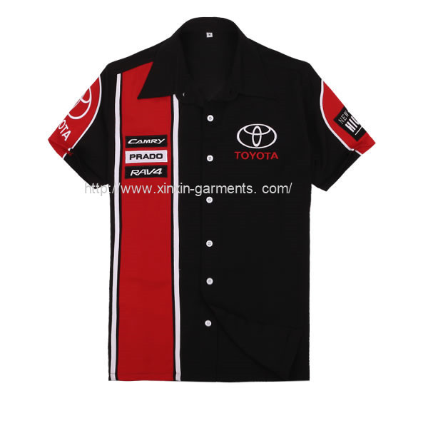 2018 Hot Sale Best Qualiy Cotton Polyester Black Working Shirts for Worker (S56)