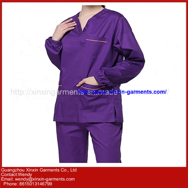 2018 New Unisex Cheaper Short Sleeve Scrub Suit Medical Staff Uniforms with Pants H55-1