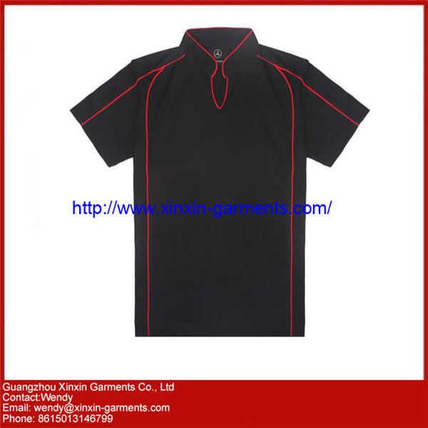 2021 Fashion Style Black Short Sleeve Polo Shirt for Men (P30)
