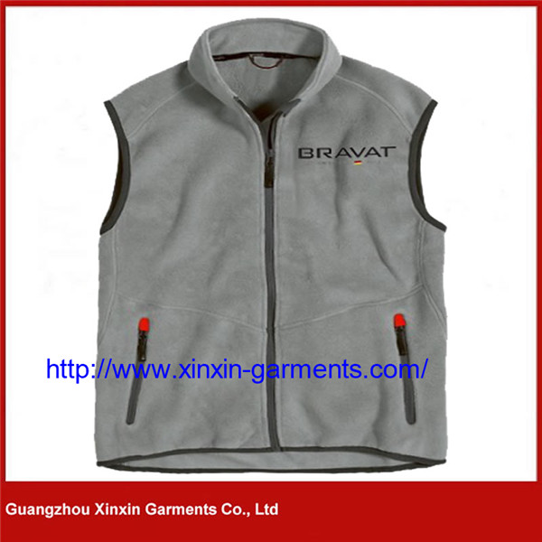 2021 New Design Cheap Polyester Fleece Sleeveless Jacket Vest for Winter (V46)