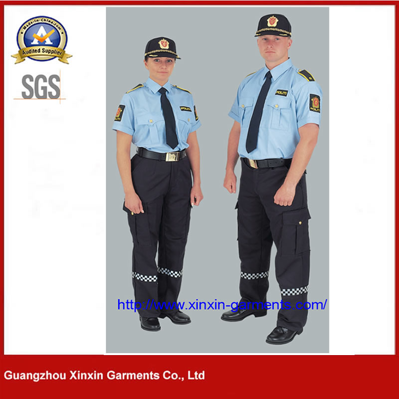2021 New Design Cheap price Guangzhou Factory Custom Cotton Polyesetr Police Army Uniform (W2110)