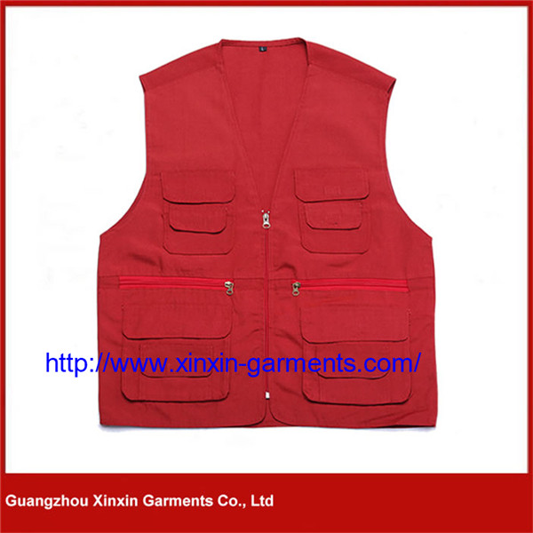 2021 Red color man Sleeveless cheap safety vest, work vest (V06)