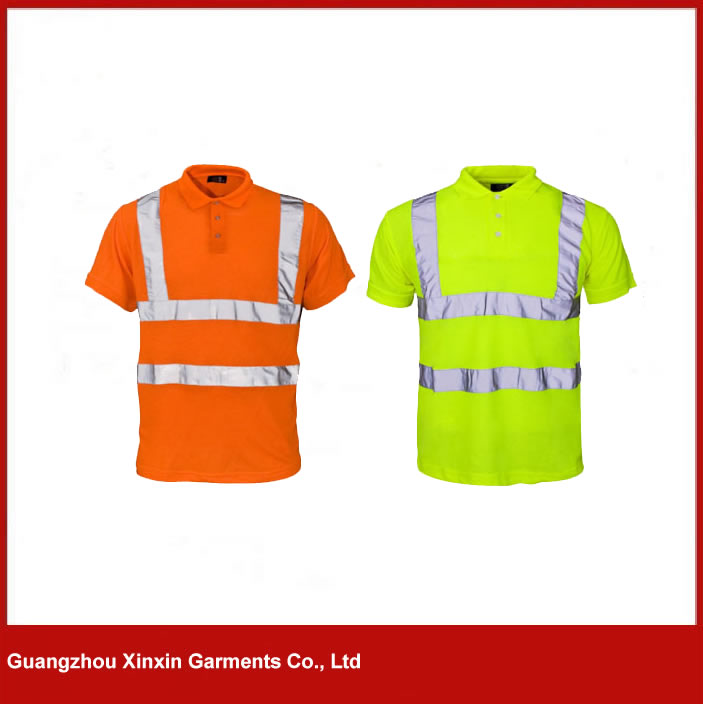 3M reflective orange hi vis polo shirt W46