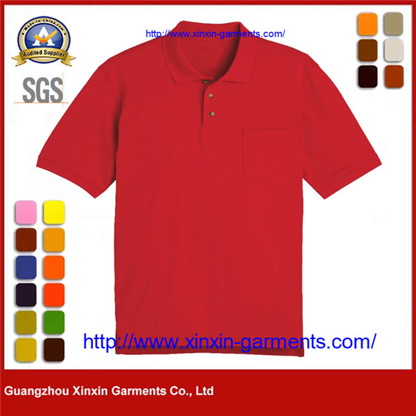 Safety Polo Shirt Cotton Security Guard Polo Shirts Workwear T-Shirt Casual Red Polos​ W2696