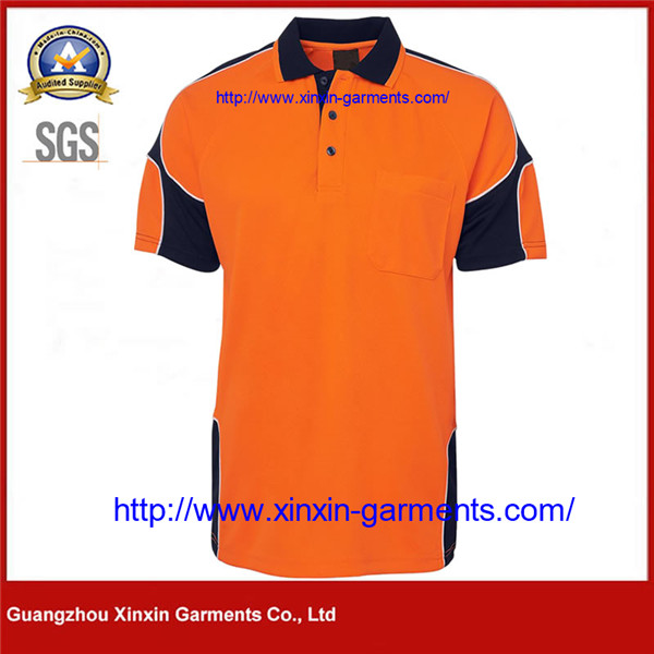 Australia Hi Vis Work Polyester Polo Shirt Orange W2360